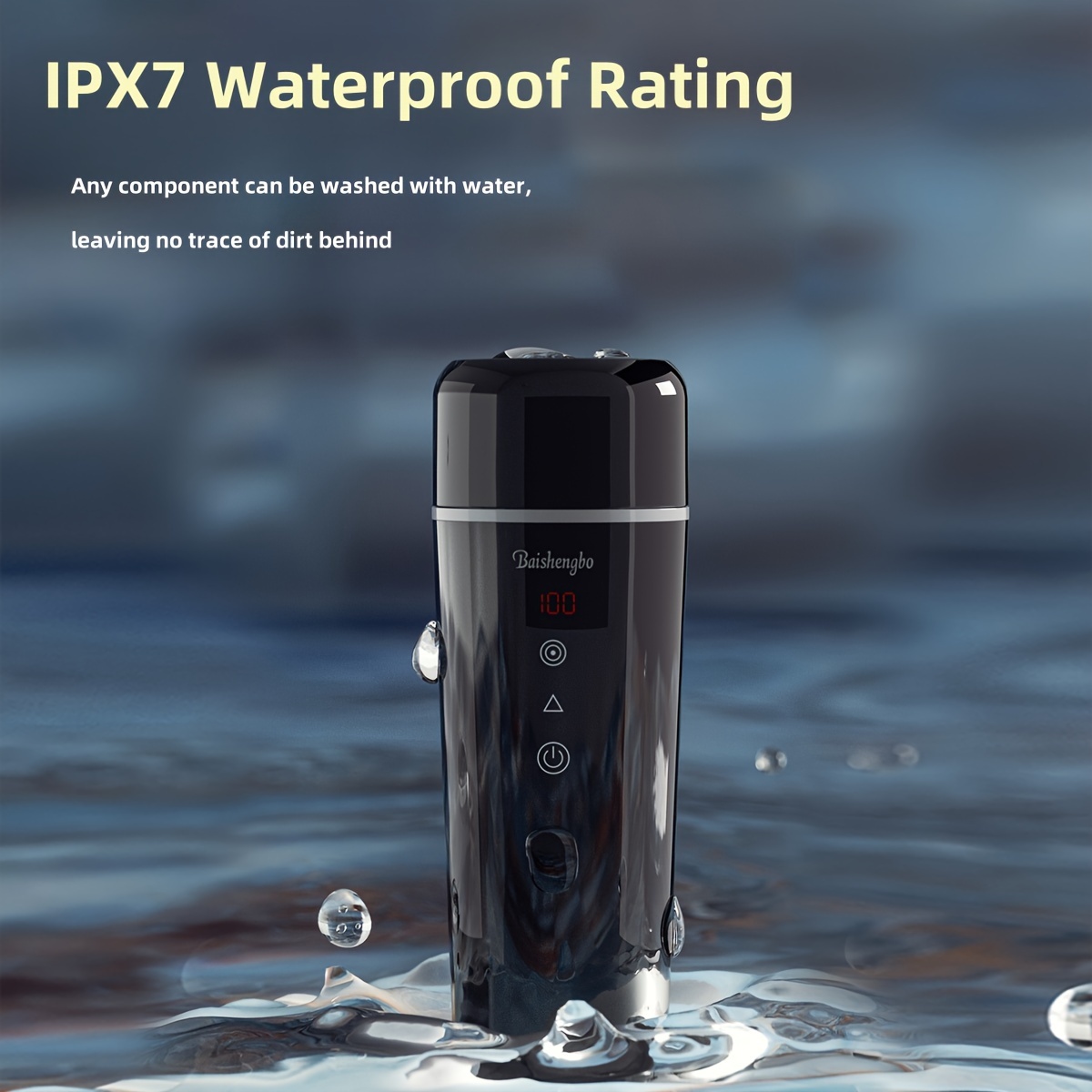 12 V Portable Electric Kettle oz Hot Water Insulated Car Cup,  Magnetic Induction Stirring, Compact Full Body, Dry Boil