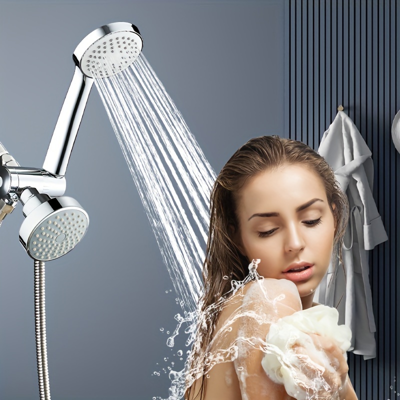 Grifo termostático de ducha de baño mezclador de ducha Montaje en pared  Cromo pulido Mezclador de agua fría caliente Mezcla de temperatura  constante