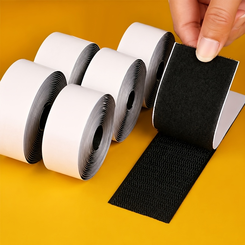 TEMU 6 Rotoli di Nastro a Strappo in Nylon per Impieghi Gravosi - Base Adesiva Forte, Supporto Antiscivolo per Cuscini da , Nastro di Fissaggio per