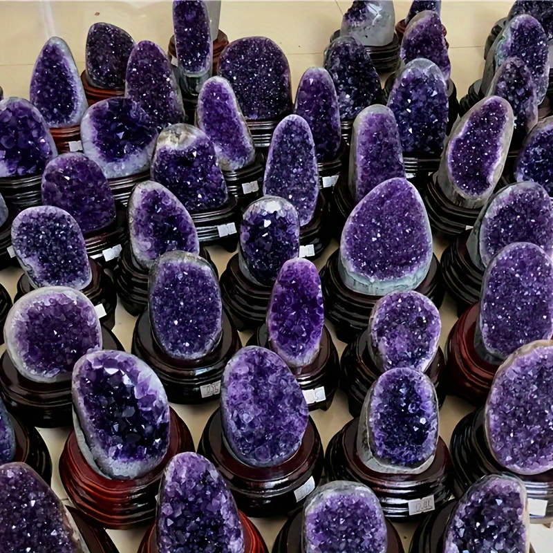 

1pc 100-500g Natural Amethyst Raw Stone, Home Decor, Ideal Choice For Gifts