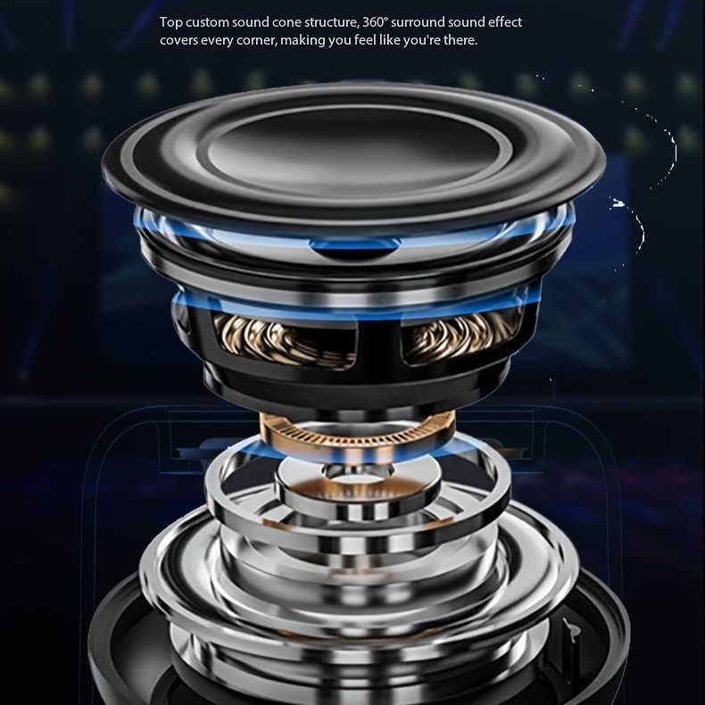 2pcs Hot Selling New Wireless Wireless Speaker, High Volume And Low Frequency Outdoor Wireless Speaker, Ultra Long Battery Life, High-definition Sound Quality, Suitable For Sports And Music Enthusiasts As The First Choice, Holiday Party Gift