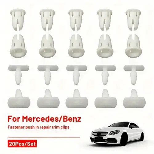 10-Pack Inner Door Panel Fastener Clips For Mercedes (Fits R129, W202, W203, W211)