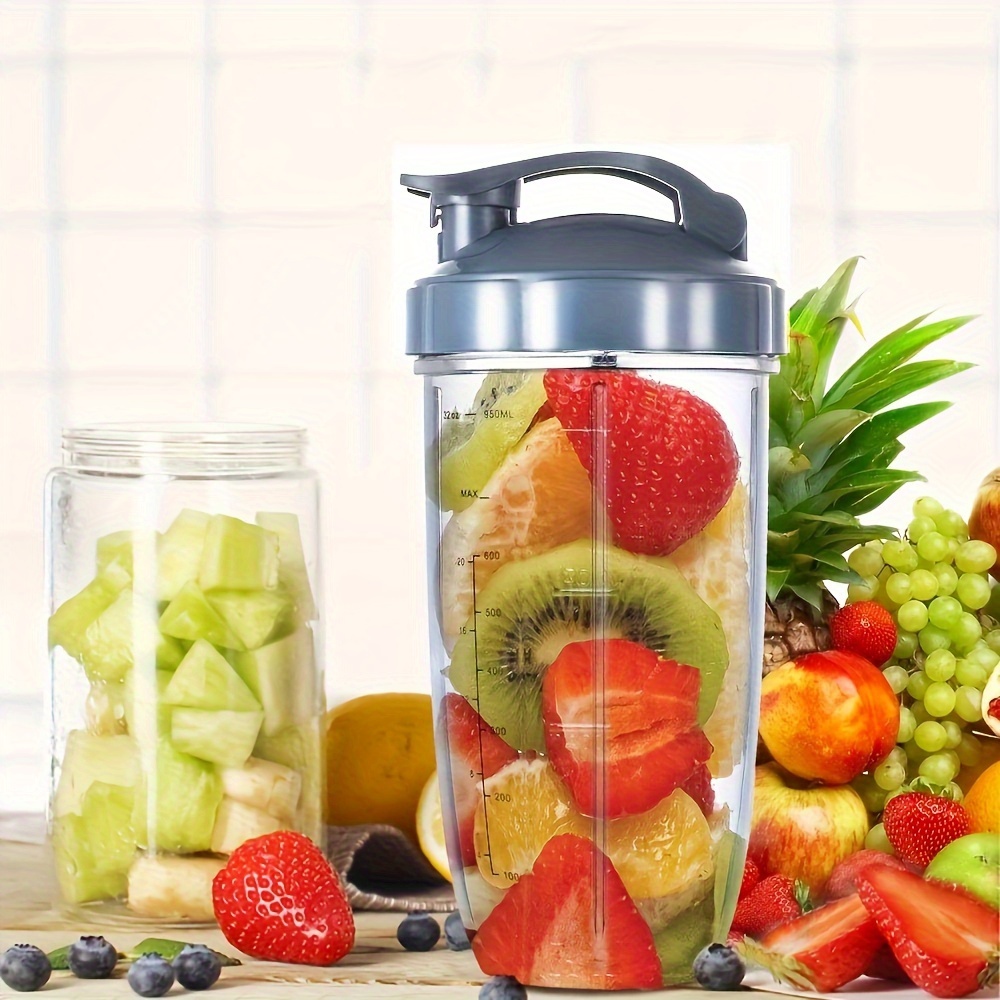 32oz Blender Cup With , Fits Blenders, 32oz Cup, Compatible With 600w & 900w Blenders, Blender Replacement Parts