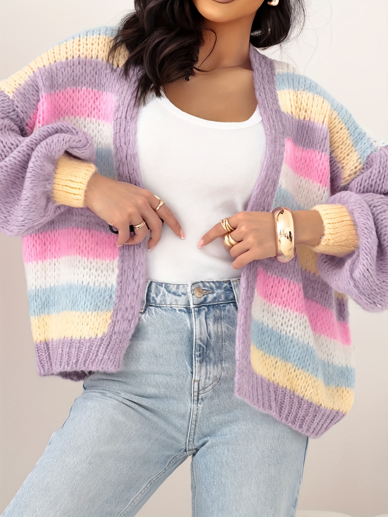 Pastel Rainbow Ladies Rainbow Cardigan Uk Pastel Rainbow Cardigan