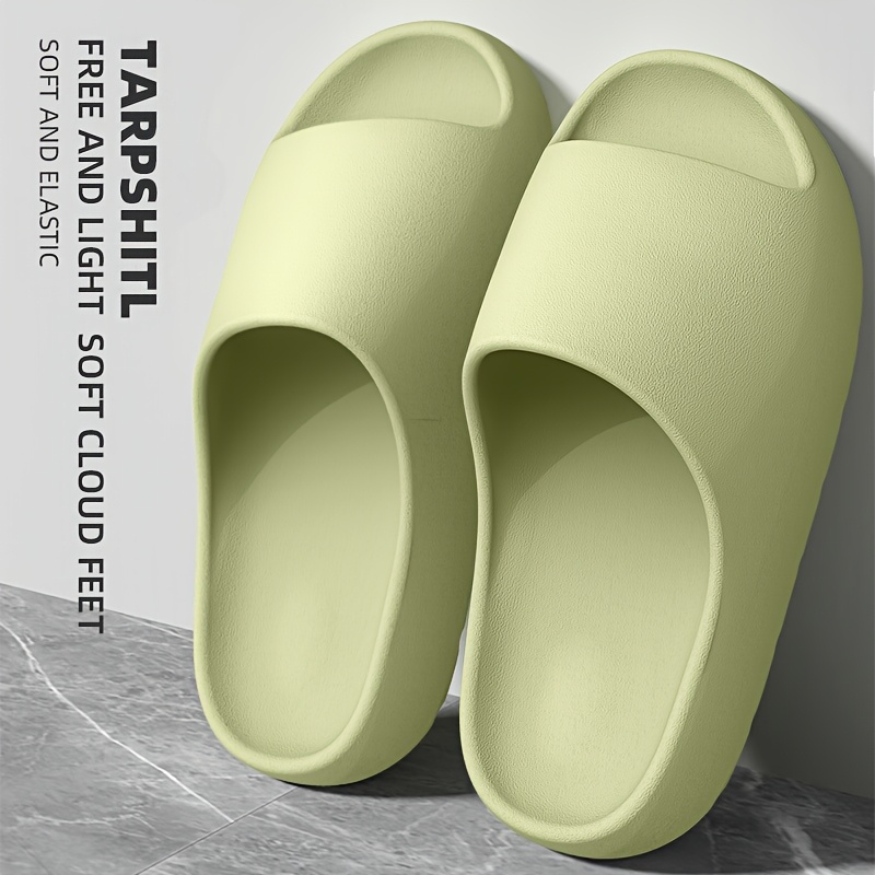 Lightweight EVA Slippers for Men and Women - Non-Slip, Comfortable Indoor and Outdoor Wear, White with Black Accents, All-Season Wear, Casual Home Shoes|Minimalist Design|Eva Upper Material