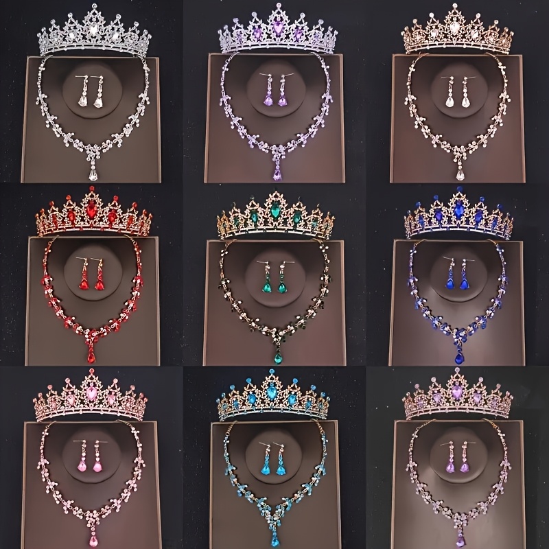 Prinzessinnenkronen-Stirnband Mit Strass & Perlen – Elastisch, Rosa/silber – Für Geburtstag, Cosplay