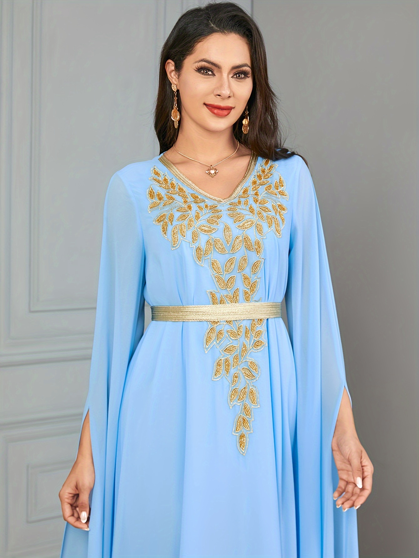 loose fitting maternity dresses Linen Maternity Midi Dress with Short Sleeves and Loose Fit
