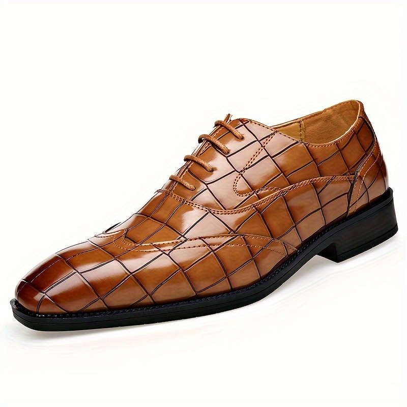 3332 Chaussures de ville formelles pour hommes, brillantes, chaussures de mariage tendance pour marié, chaussures de costume uniformes pour hommes, à la mode et tendance