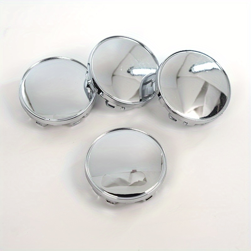 Image of 4pcs 59mm Car Modification Wheel Cover Center Cover Tire Center Cover Dust Cover Silvery
