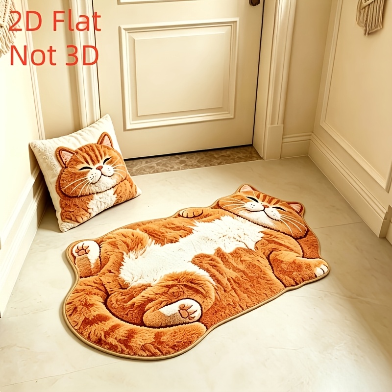 TEMU Plush Shaggy Rug Suitable For Bedside & Sofa - Realistic With Anti-slip Backing, Soft Machine-washable Suitable For Living Room,, Warm Cozy Rug
