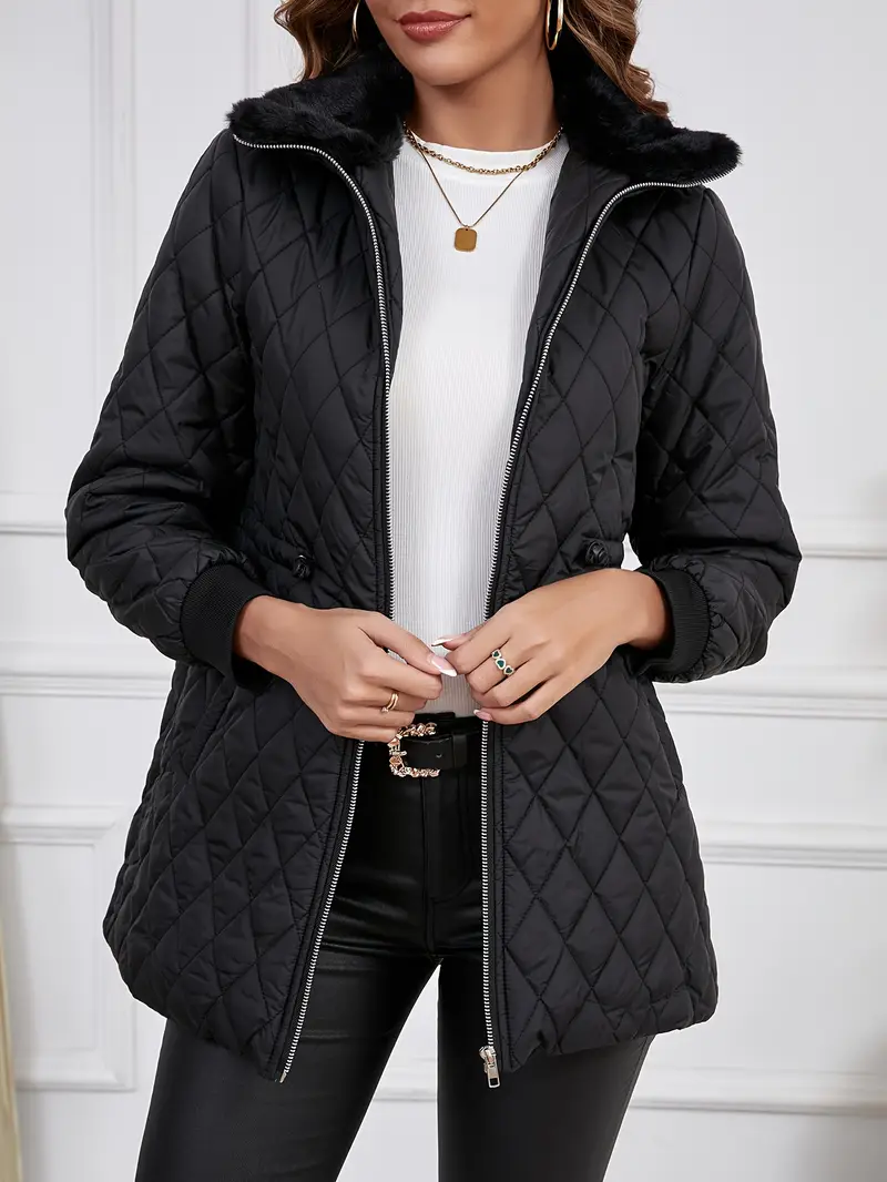 Long Sleeve Drawstring Lapel Zip Jacket Long Sleeve Drawstring Lapel Zip Jacket