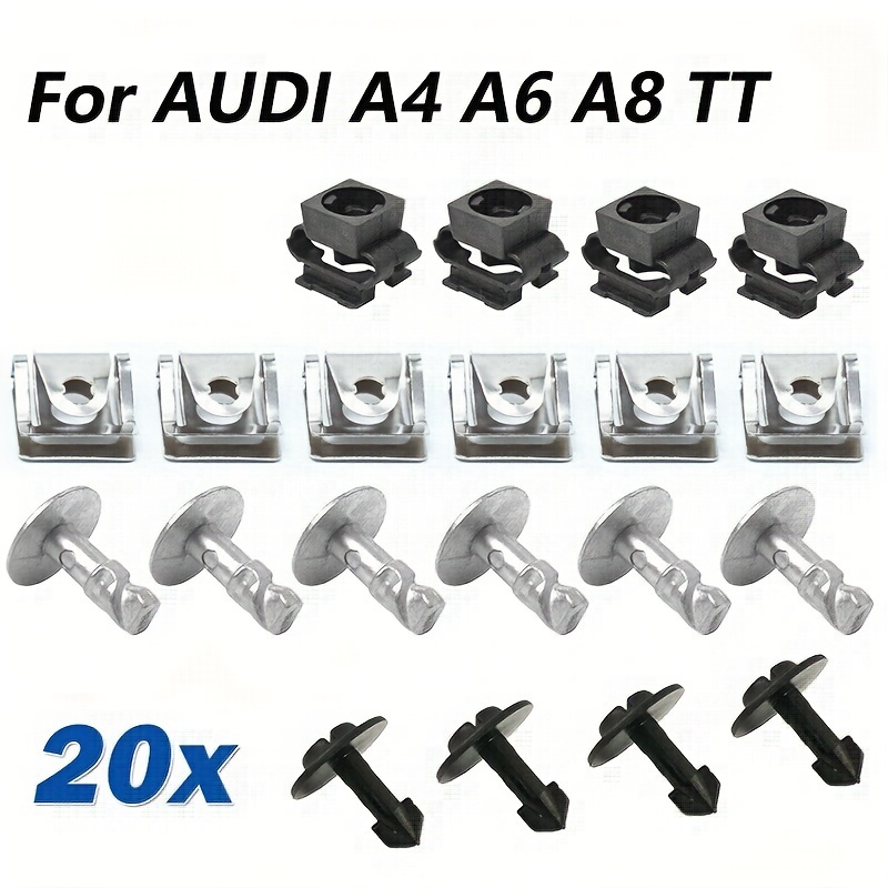 E-shop 20x Befestigungsclips für AUDI A4 A6 A8 TT Unterboden Motorabdeckung Schraubensatz UK