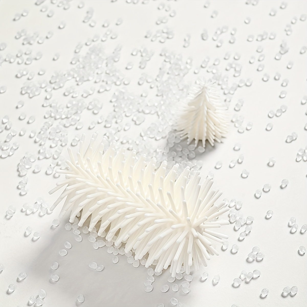Silicone Bottle Brush Set, Including Handle, for Cleaning Nipple, Suction Straw and Cup Mouth