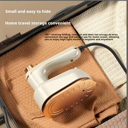 steam iron foldable electric iron mini handheld portable 180 rotating clothing steamer for home mini ironing tool essential for home mothers day gift