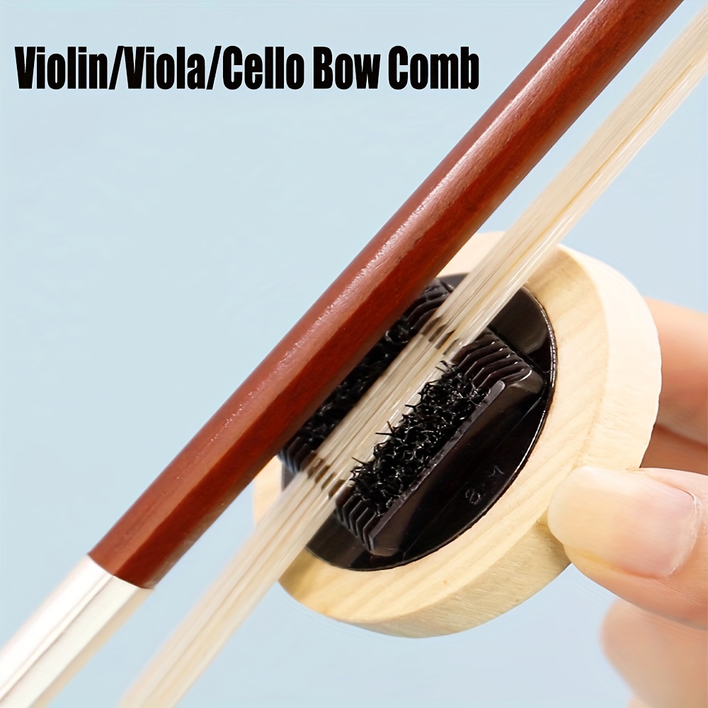 

Bow Comb, Violin Viola Cello Bow Hair Comb Erhu Bow Hair Brush Remove Bow Hair Excess Rosin Pl26