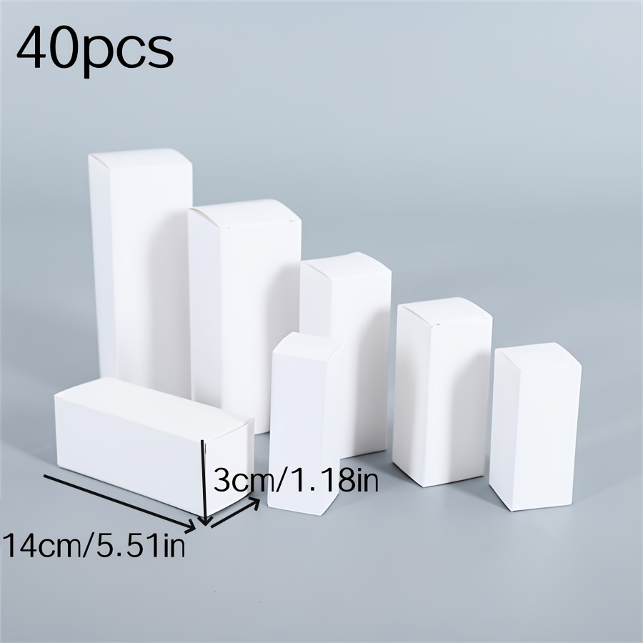 TEMU Regalo para Ella/Él 24pcs/40pcs Negro Marrón Rectangular Cartón Pequeña Capacidad Embalaje de Regalo Cajas de Papel de Almacenamiento de