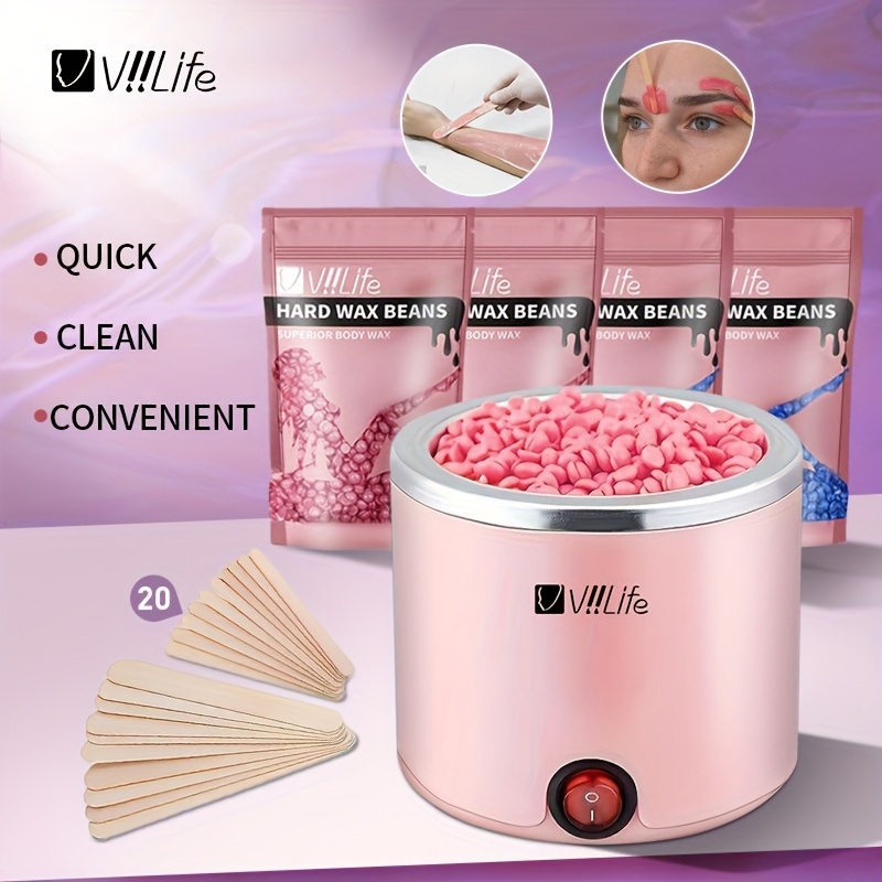 200cc pink waxing kit wax heater warmer hair removal machine Temu