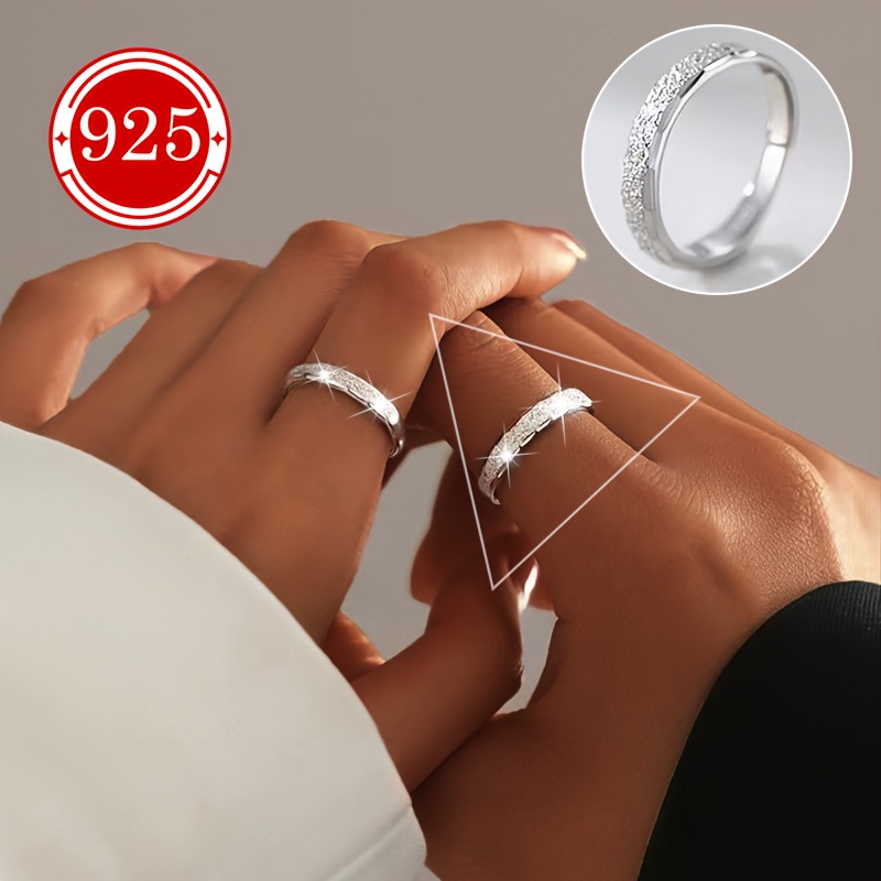 925 Sterling Silver Hypoallergenic Rings for Couples