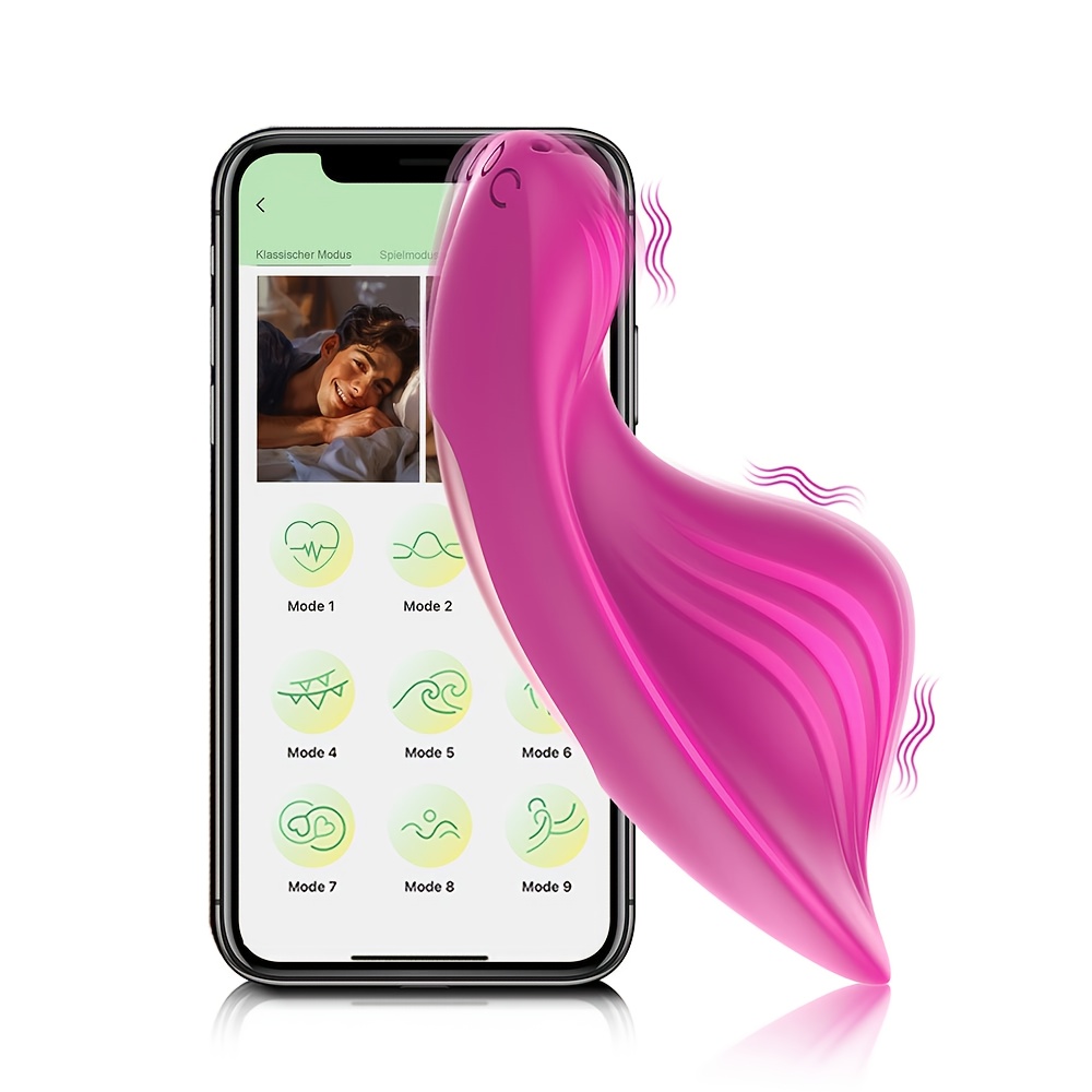 tragbarer   für frauen, mit 9 vibrationenmodi, app-fernsteuerung, mini-schmetterlings-rosen- ,   für frauen und paare – intimspielzeug Produktdetails 6