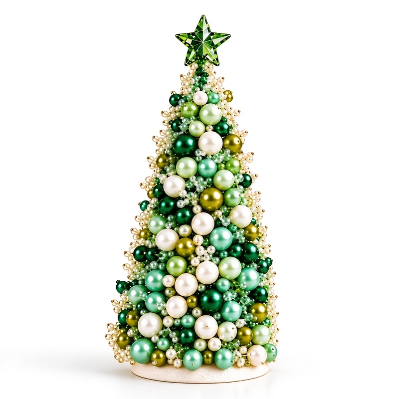TEMU 11pcs Diy Christmas Tree Decoration Set With Pre-cut Ornaments & Ornaments Sheets Suitable For Beginners, Craft For Handmade Holiday Decor, Tree