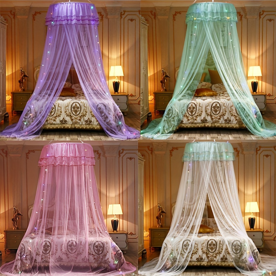 

1pcceiling Mosquito Net, Bed Canopy From Ceiling, Dome Mosquito Netting Bed Tent Bed Decor, For Bed Bedroom Dorm Room Decor Small Dome Mosquito Net