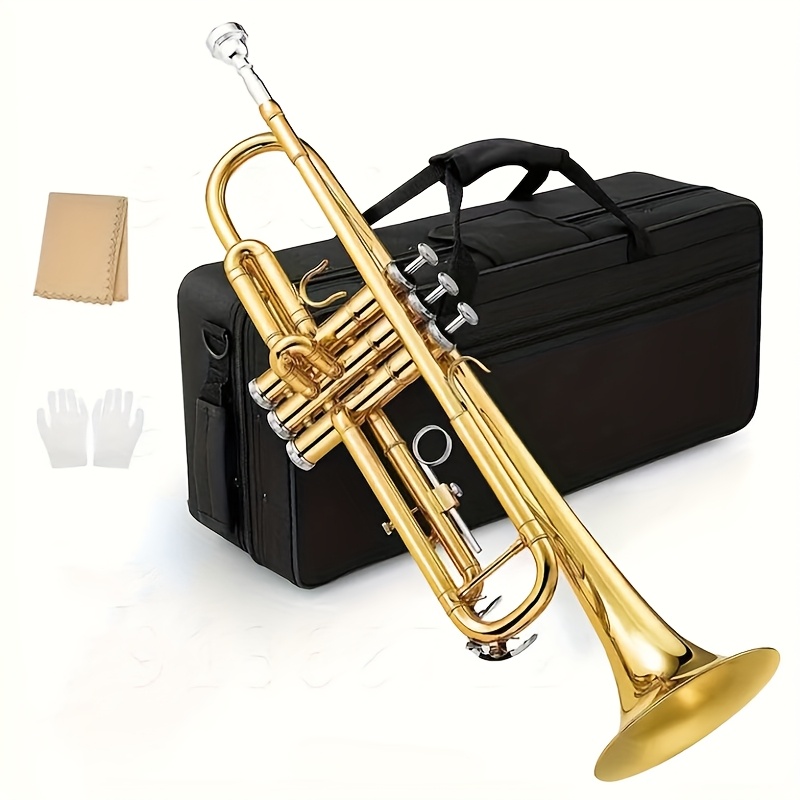 Bb Trumpet 本体 金色 ハードケース付き 25c10cb0-351f-4ff3-bebb-