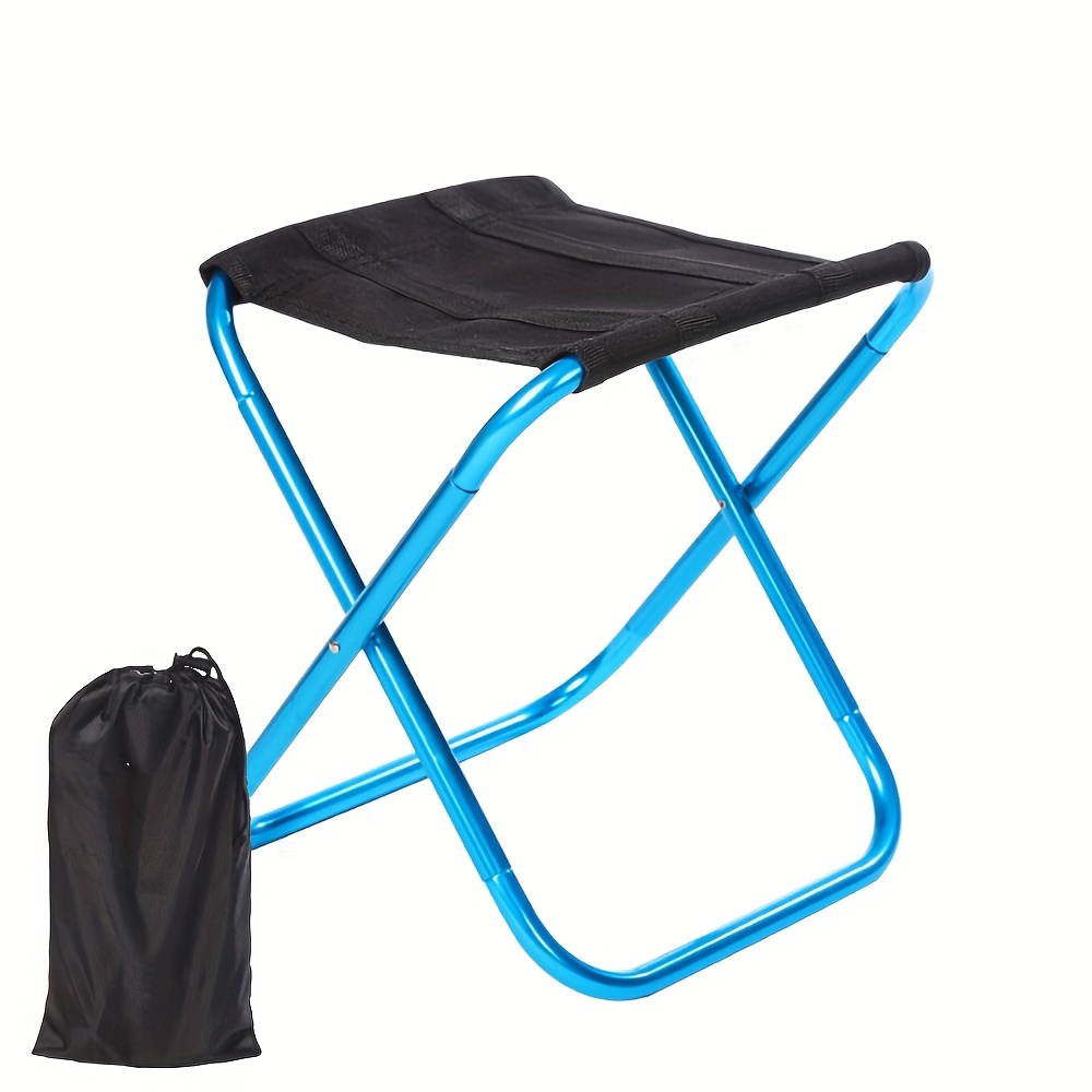 TEMU Taburete de camping exterior de aleación de aluminio , silla mini para camping