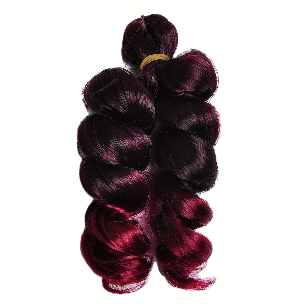 Image of 10inch French Loose Wave Crochet Braids Hair Heat Resistant Synthetic Hair Extensions For All Women &, Soft And Smooth Texture, Vibrant Colors