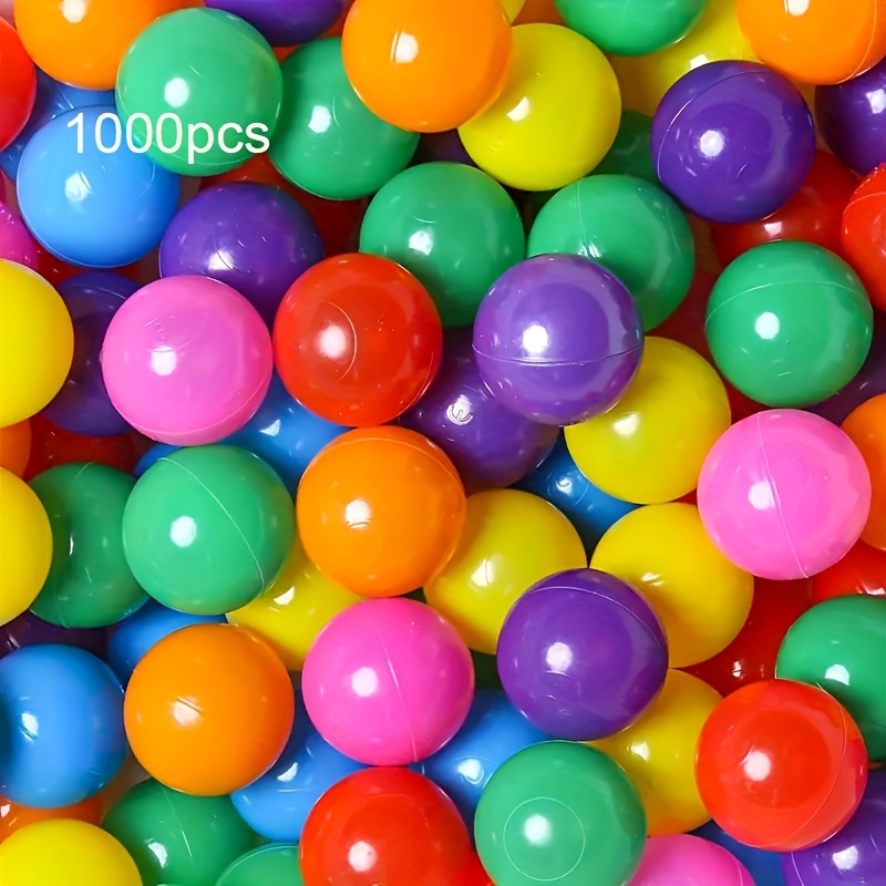 Temu – TEMU 1000pcs Rainbow Colored Ocean Balls, Suitable For Pits, Game Tents, 2.2in Safe Size