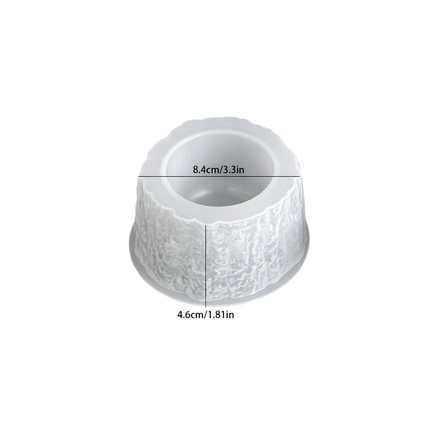 TEMU Stampo in silicone a forma di con per resina, gesso, candele, ecc. Tazze portaoggetti, portacandele, mini vasi, ornamenti, decorazioni per la