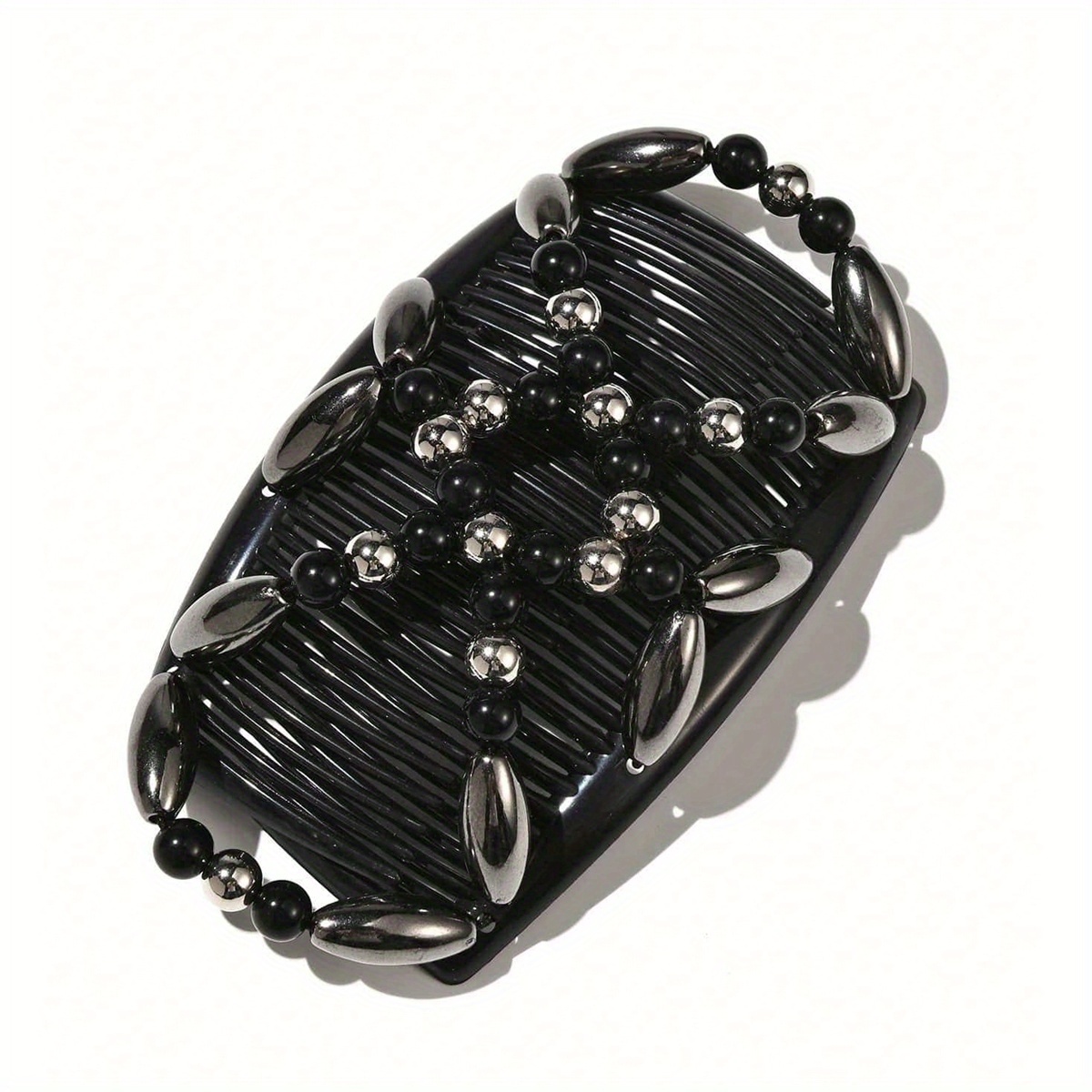 TEMU A Double-row Hair Comb That Quickly Secures Loose Strands, Perfect For A Relaxed Bun ; Ideal For Everyday , Dates, And Parties As A Versatile