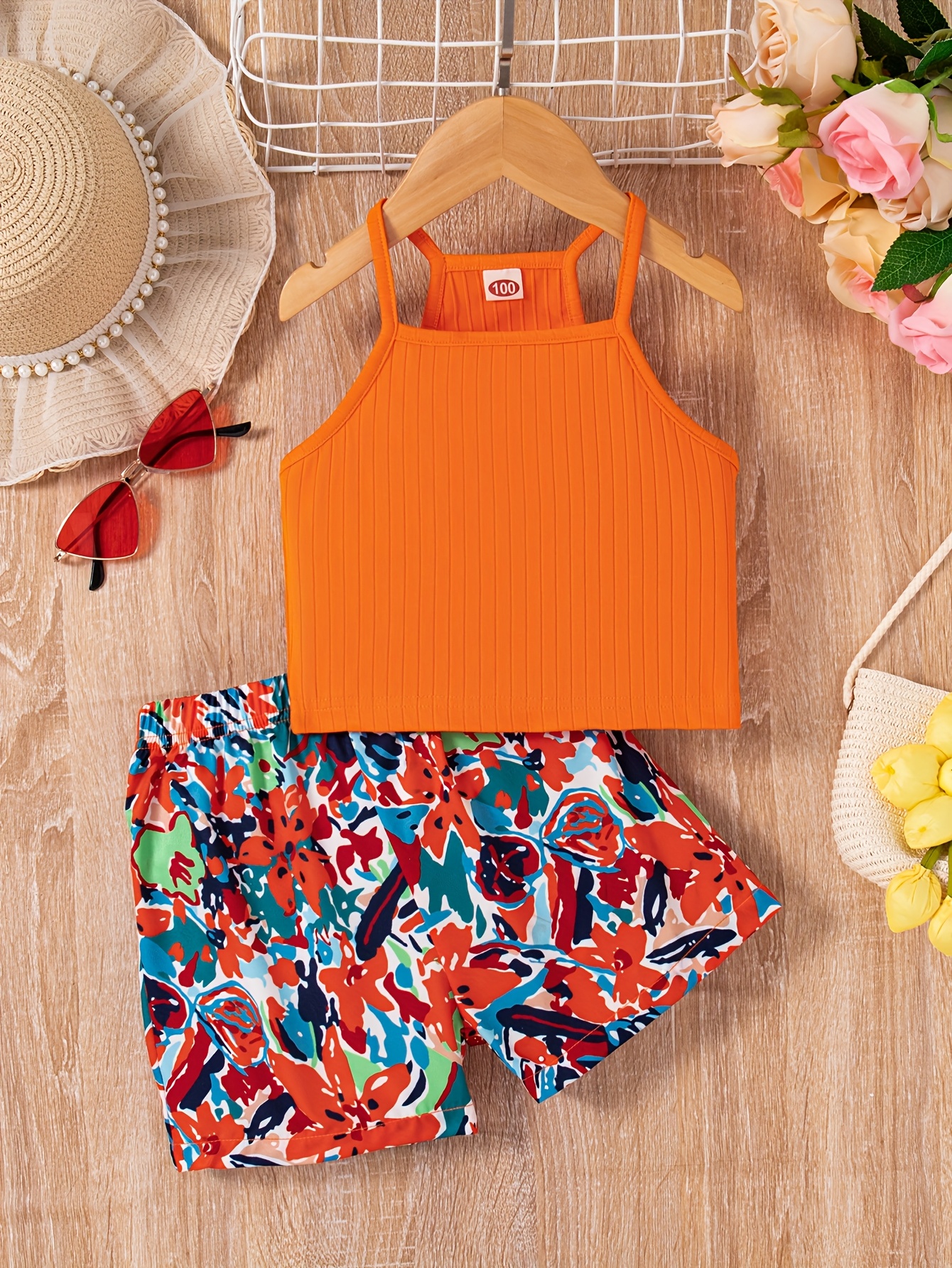 Army Short Set Für Mädchen - Cooles 2-teiliges Hemd & Shorts Outfit Im K-Pop Style