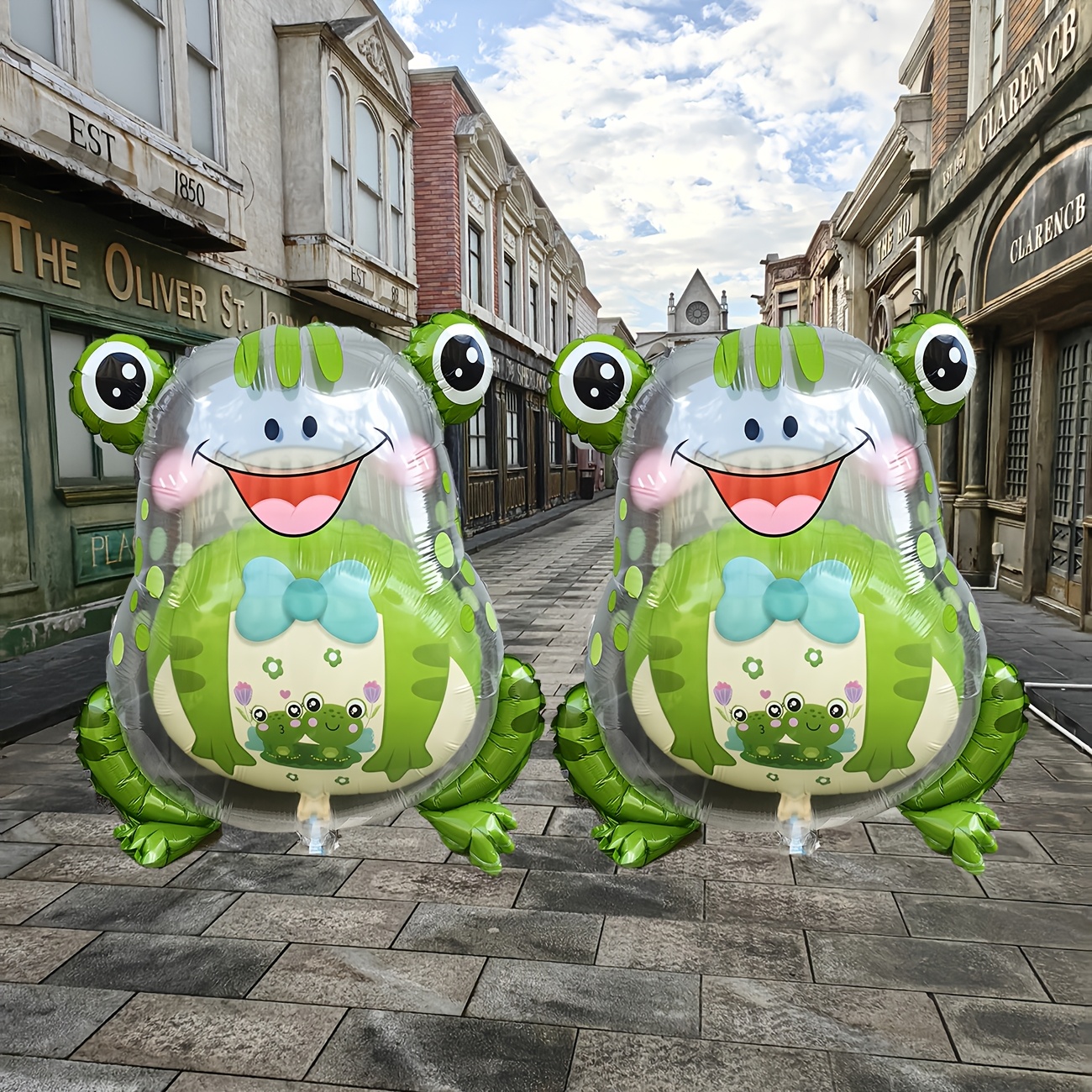 Aazon.co: 2 Pcs Green Frog Balloons Frog Shaped Foil Ylar Balloons...