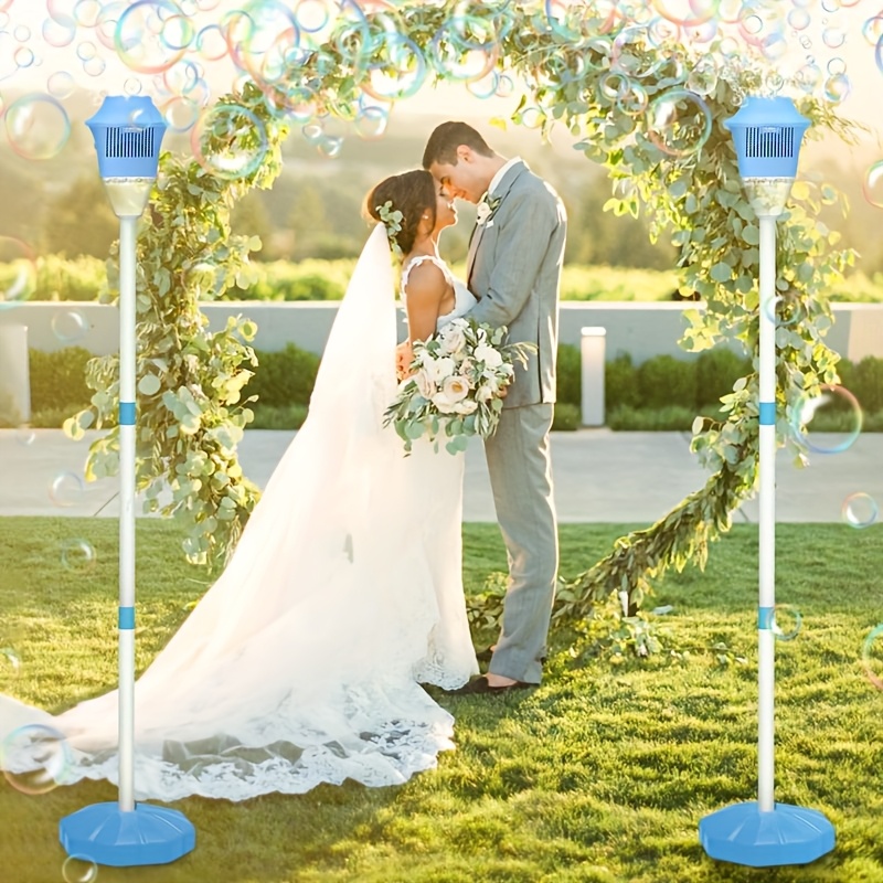 Bubble Stand Machine,500mAh rechargeable battery Height 119.38 cm Stand Up Automatic Bubble Machine for Kids,Outdoor Tall Bubble Maker with Lights Bring your own bubble water