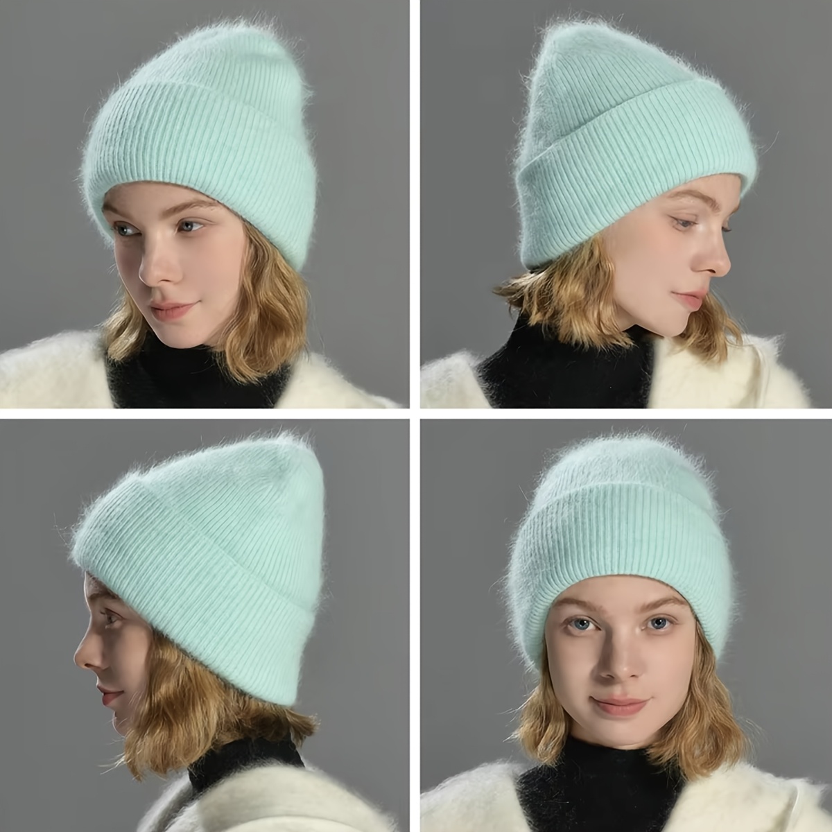 fuzzy hat y2k sold on Temu United States
