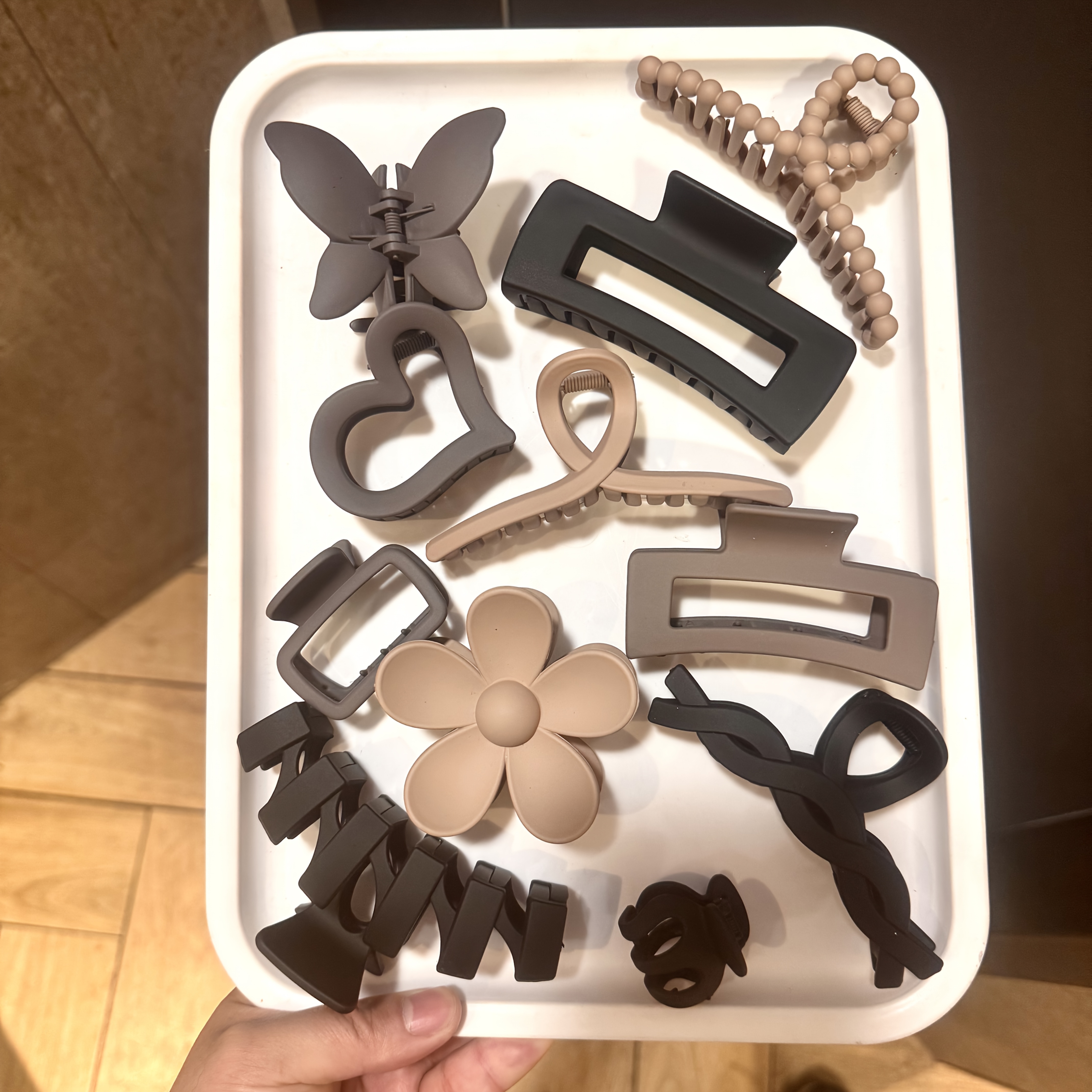 TEMU 11pcs Versatile Hair Claw Clip Set To, Suitable For Work,, And Everyday Photography