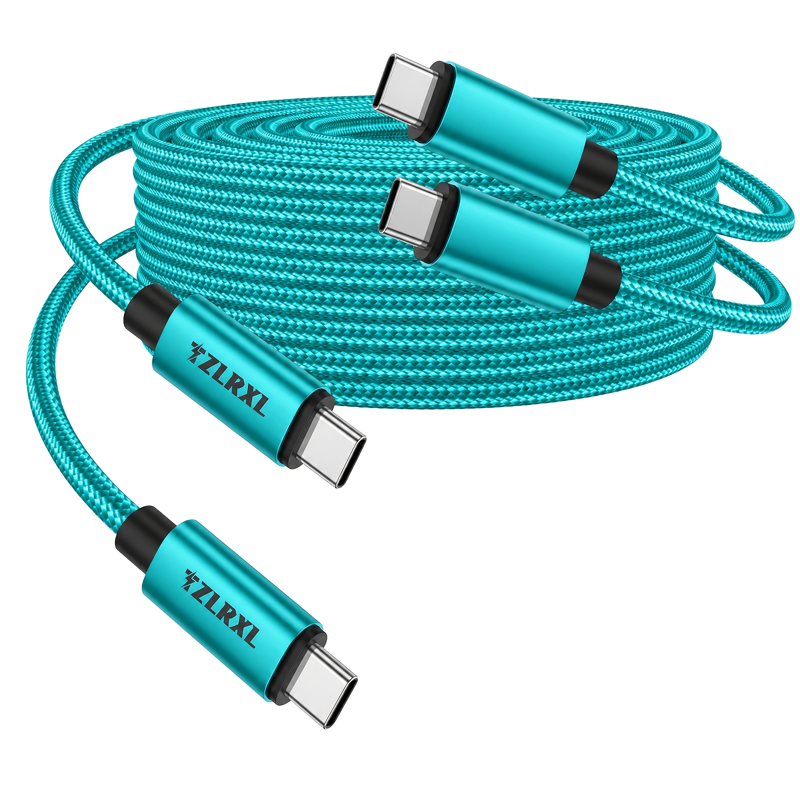 2pcs Type C to Type C Fast Charging Cable, Durable and Sturdy