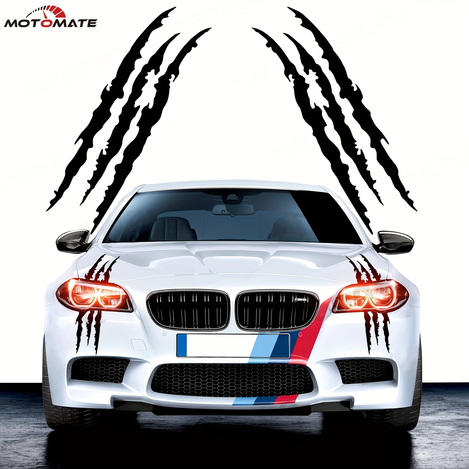 

2pcs Headlight Car Stripes Decal For Suv Motorcycles