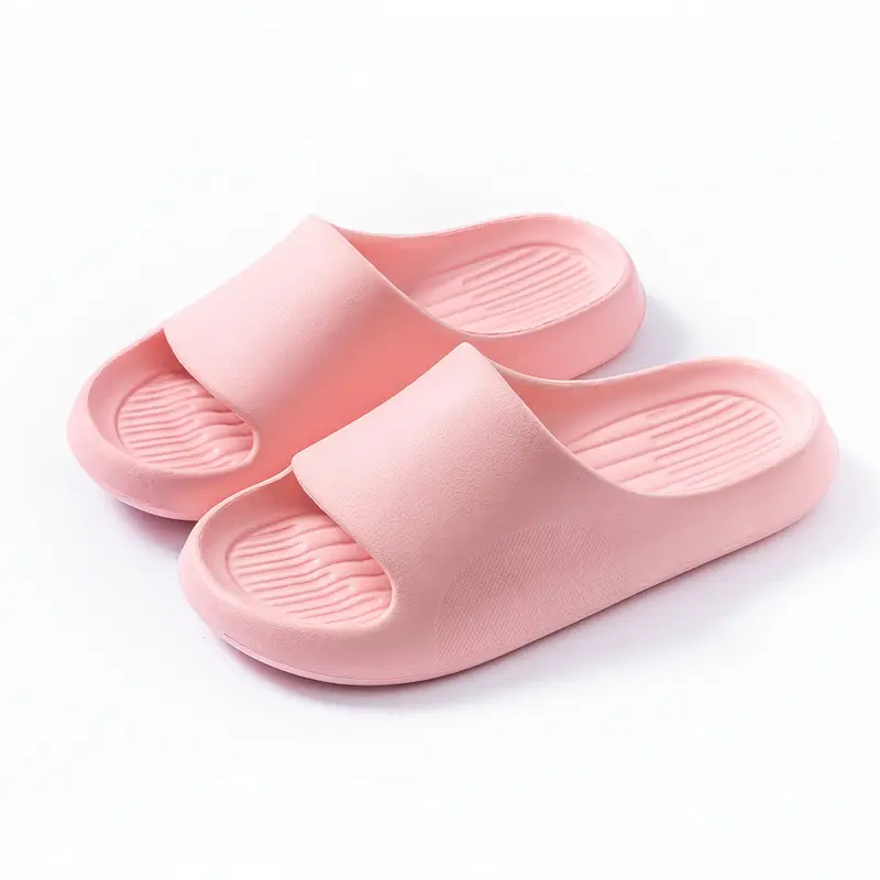 summer eva flip flops soft comfortable slip on sandals with non slip soles for bathroom floor and outdoor use black and orange summer footwear eva sandals comfortable footwear Product details 5