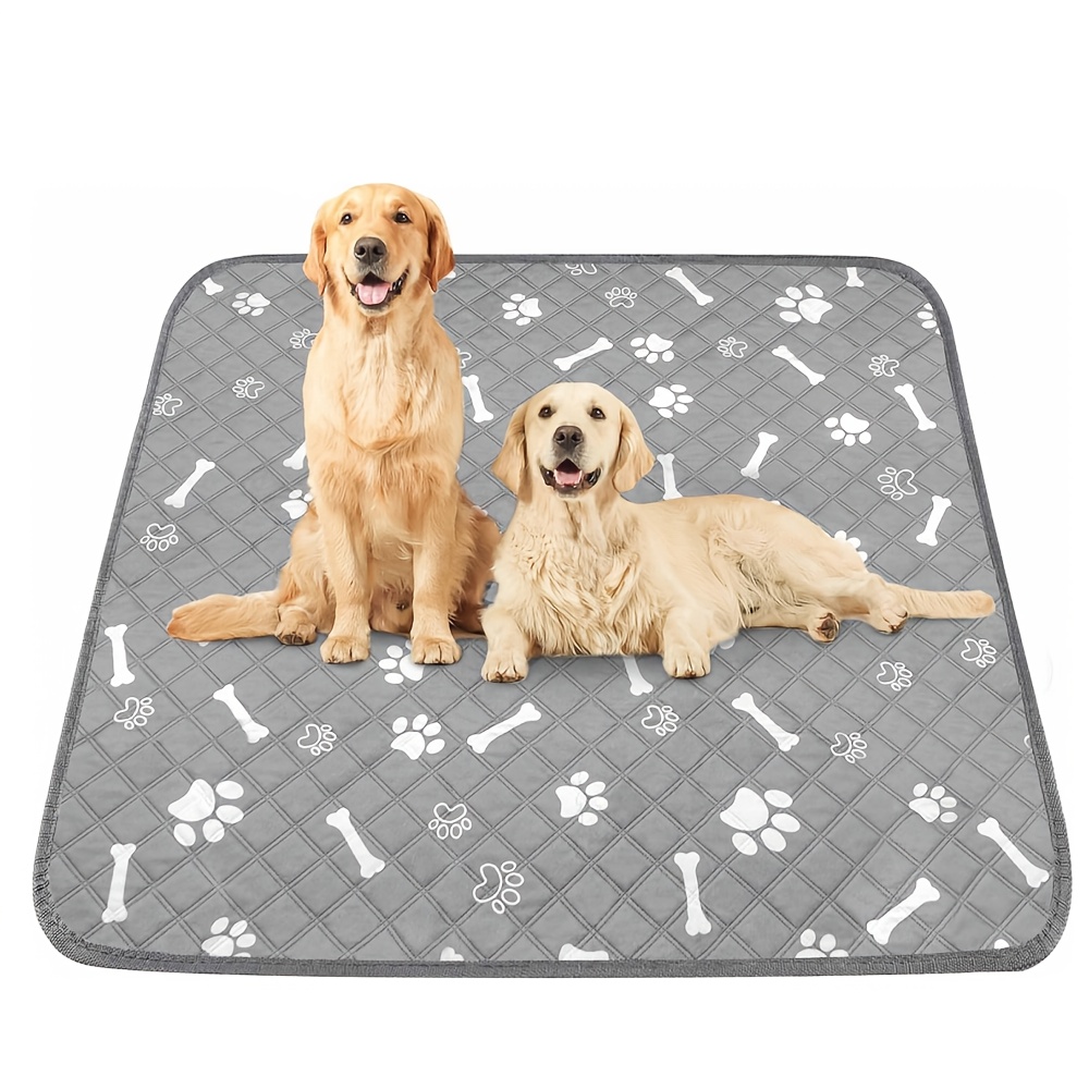 TEMU 72''x72''/48''x65' Washable Pee Pads For Dogs Extra Large 1 Pack, Reusable Puppy Pads Pet Training Pads With Great Absorbent, Leakproof Fabric