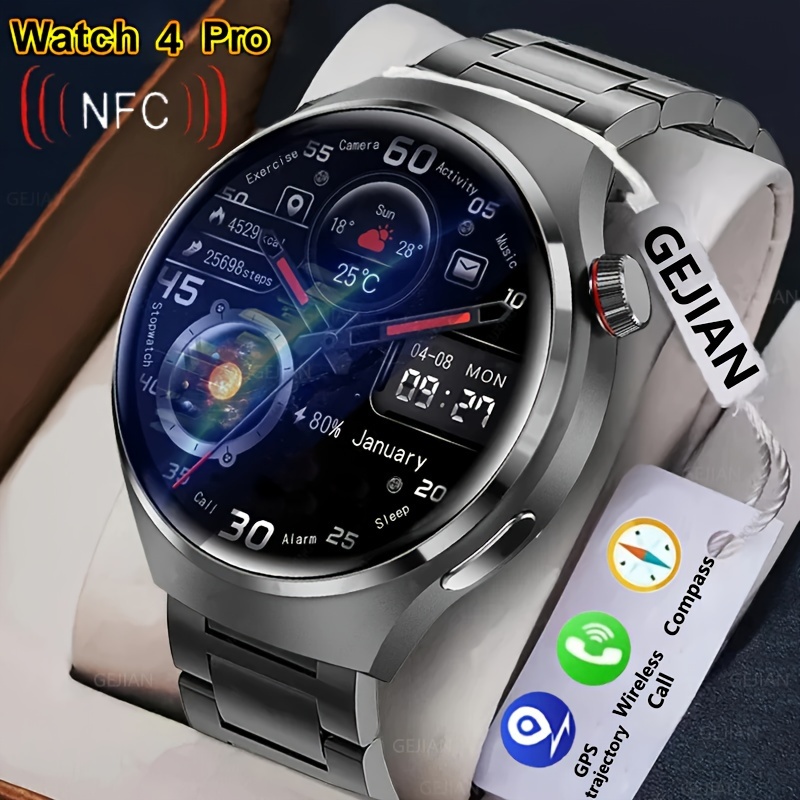 2024 Neuer GPS-Sporttracker für Smartwatches für Männer, NFC-Funkanruf, Herrenuhr, 360 * 360 HD-Bildschirm für Smartwatches, Outdoor-Sport-Fitness-Tracker_voghion.com