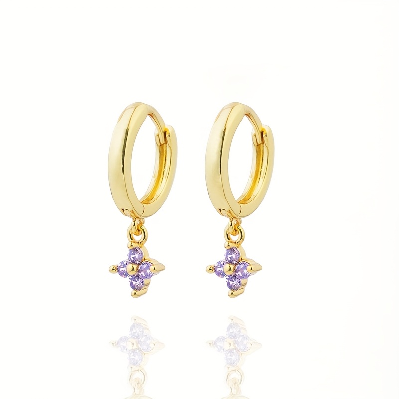 Geometric Flower Pendant Earrings for Parties