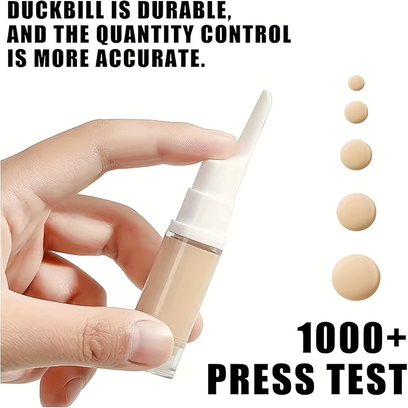 6 pcs0 17oz 0 34oz pump free vacuum lotion bottle eye   pump bottle empty eye cream   dispenser portable sub packaging bottle travel friendly very suitable for eye cream and gel   leak proof duck mouth design easy to apply 3