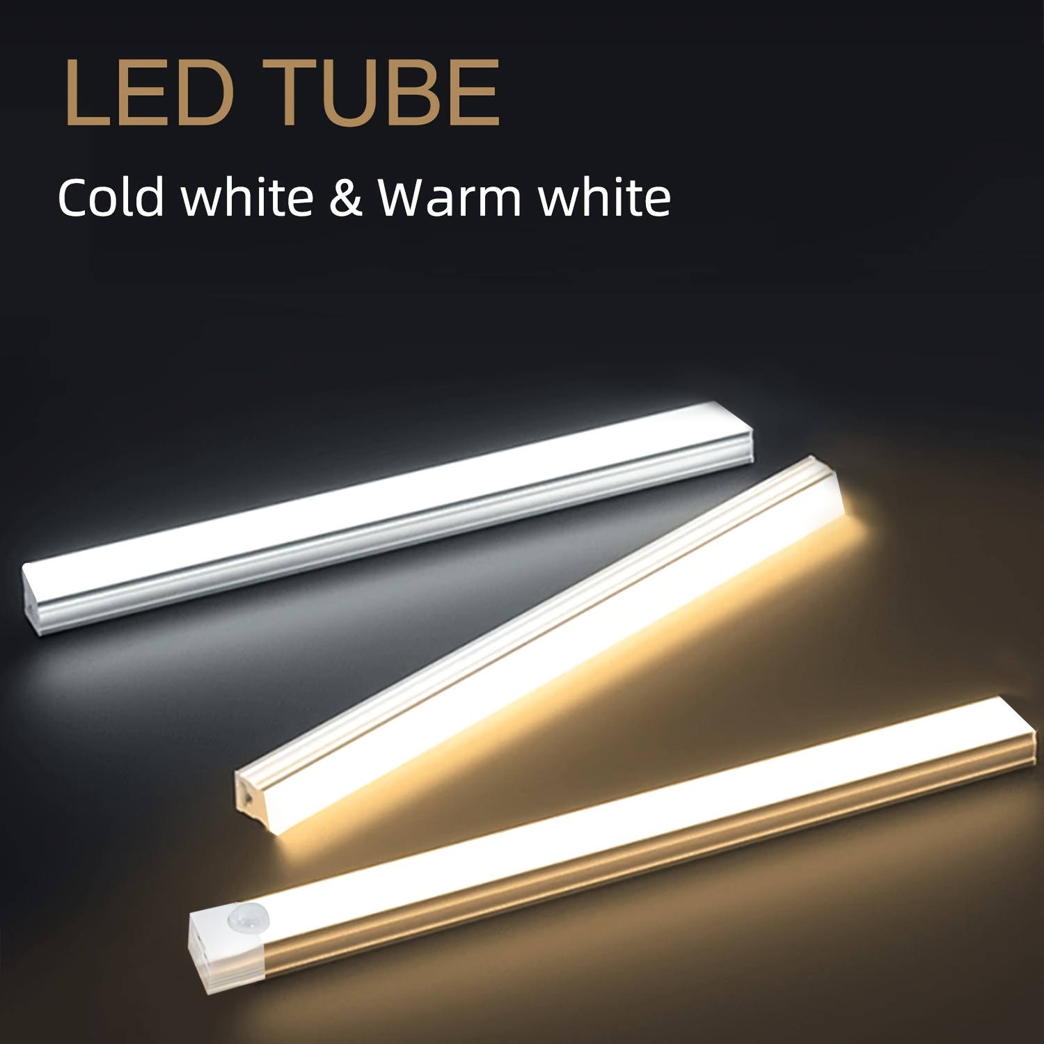 

10cm-50cm Window Led Sensor Light, White Light & Warm White Light, Highly Pigmented, Easy Installation, High Appearance, For Decoration, Window, Wardrobe, Stairs Eid Al-adha Mubarak