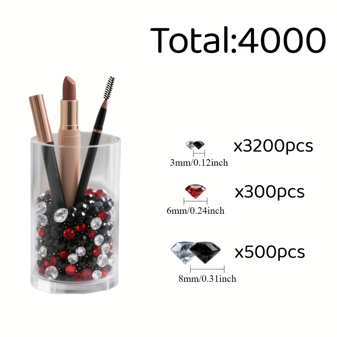 E-shop 4000 Stk. lichtechte Kunst-Diamanten – langanhaltender Glanz für Hochzeitsdeko, Heimdekoration, Vasenfüller für Tischdekorationen,
