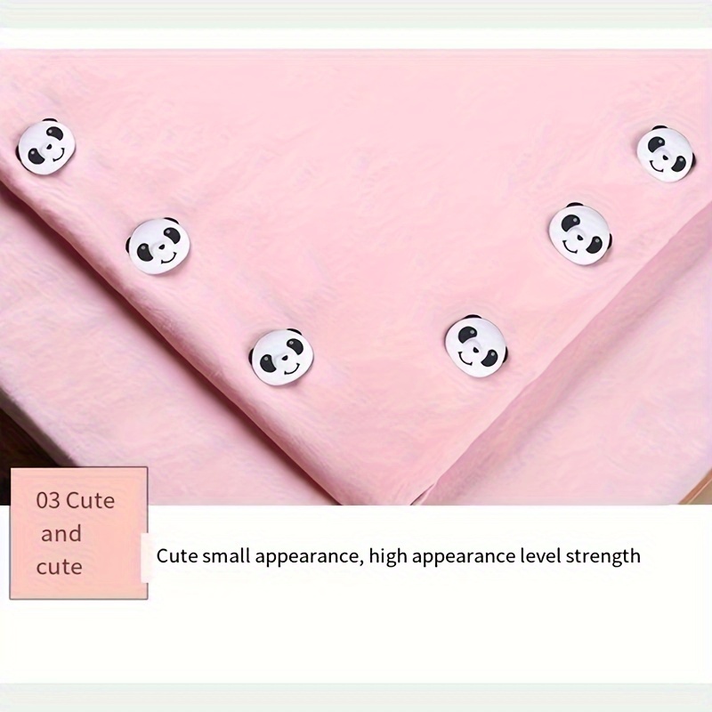 1pc panda design magnetic duvet cover clips reversible bed sheet fasteners non slip quilt holders   hand wash   details 8