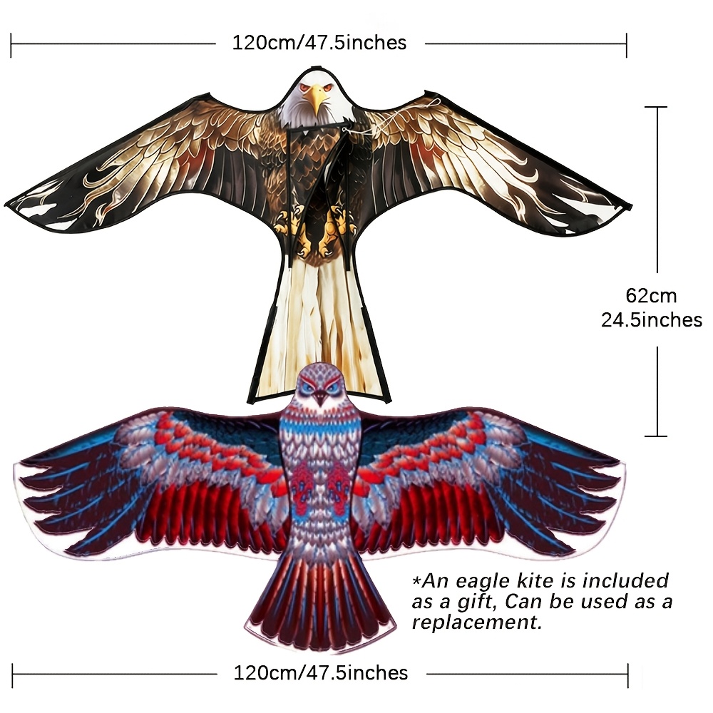 2pcs Anti-bird Kite Set, Replacement Use, Prevent Birds' Visual Fatigue, Stronger Anti-bird Effect, Protect Crops, Farms, Gardens