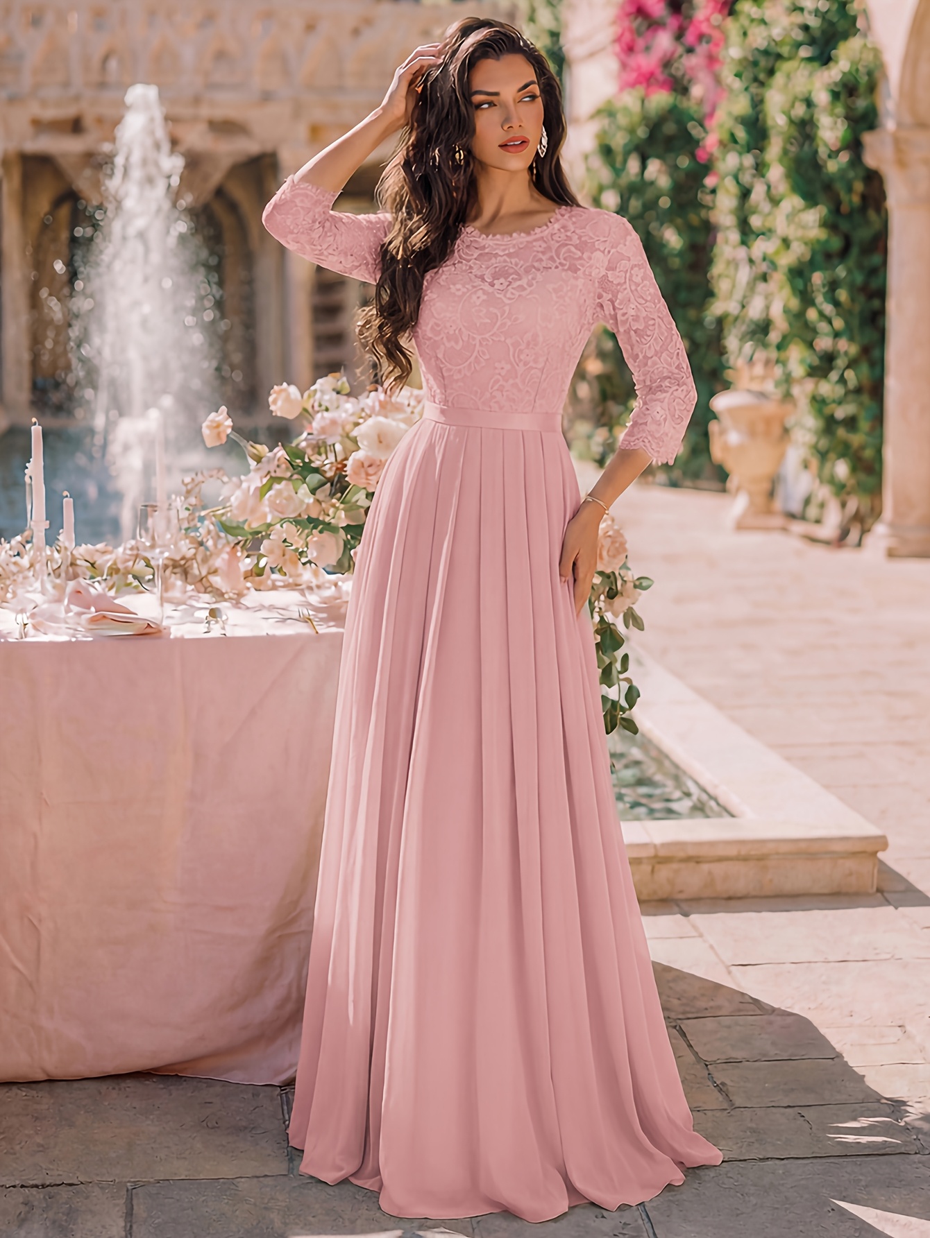 long flowy casual dresses Open-Neck Summer Dress – April Color:Midnight Black ($118.66) effortlessly stunning—the Sunlit Breeze bundle-sale Women's Cocktail Dresses |