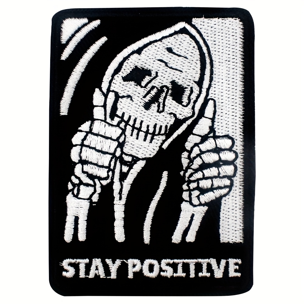 Humorous Patch With A Thumbs Up, Positivity; A Fabric Emblem Suitable For Backpacks, Vests, Helmets, And Clothing Additions