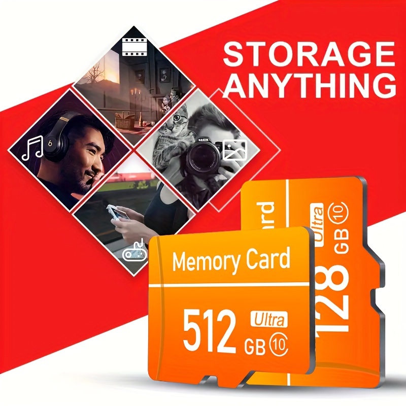 

High-speed Card 512gb 256gb 128gb, Microsdxc For Smartphones, Tablets, Drones, Cameras, Surveillance - Expandable Memory For Android & Windows Devices